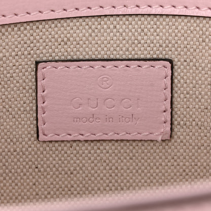 Gucci Azalea Calfskin Crystal Small Horsebit 1955 Chain Shoulder Bag Pink 6 of 11