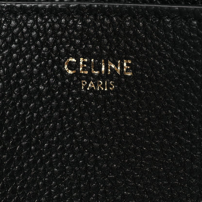 Celine Soft Grained Calfskin Sangle Bucket Bag Black 7 of 14