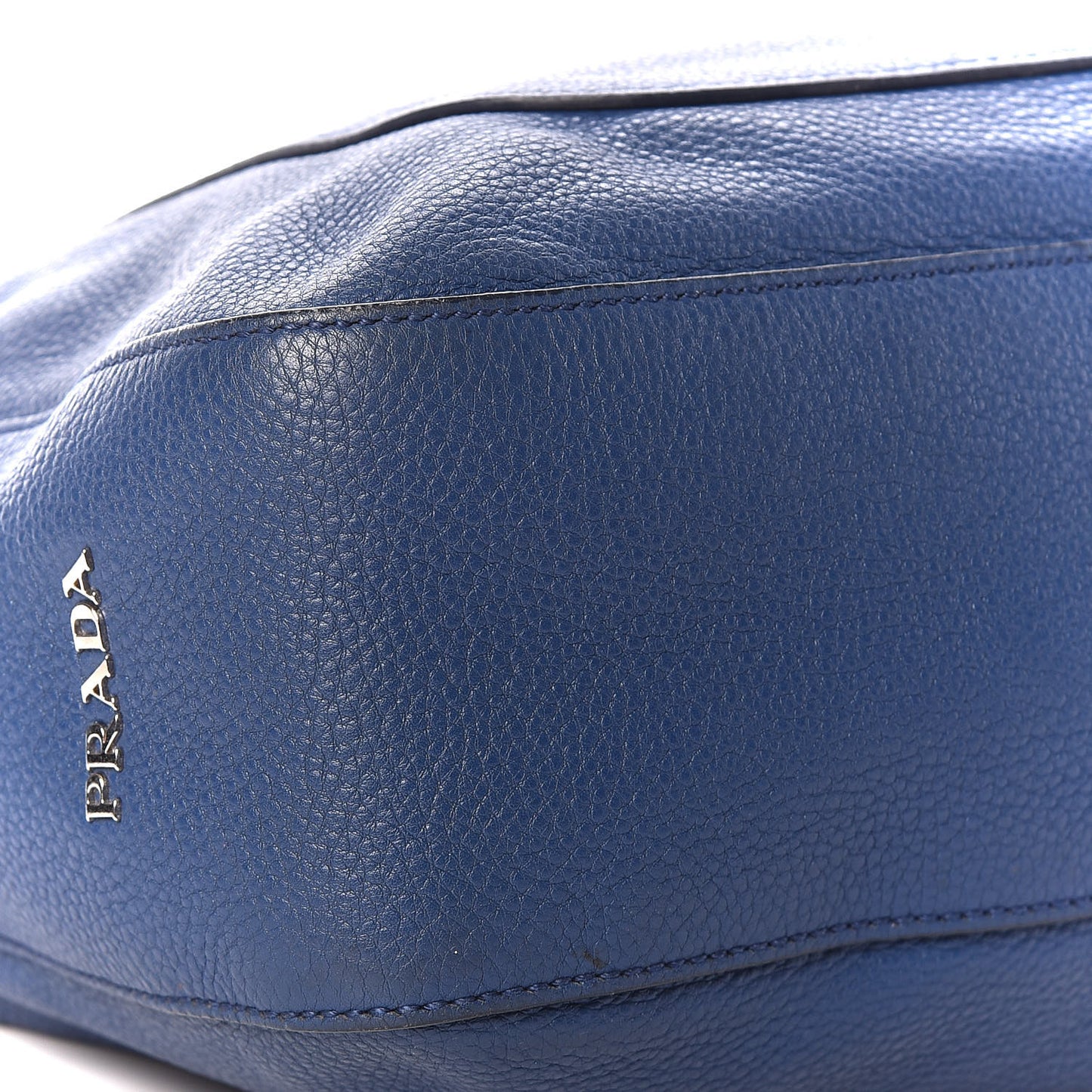 Vitello Daino Pocket Hobo Bag Blue