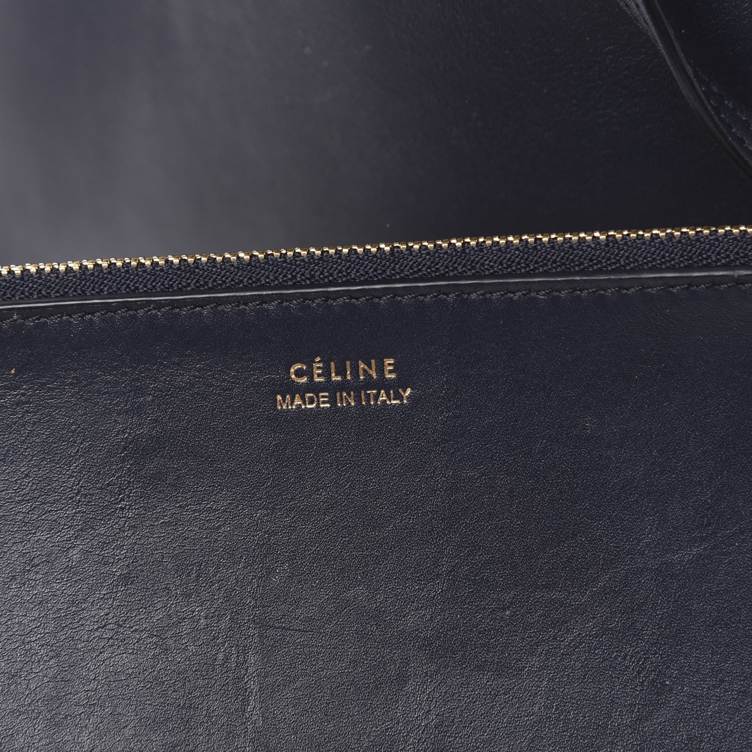Celine Shiny Smooth Calfskin Small Twisted Cabas Black Light Copper 7 of 12