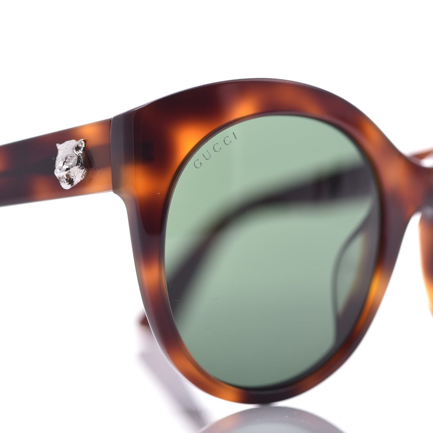 Round GG Sunglasses GG0028SA Tortoise