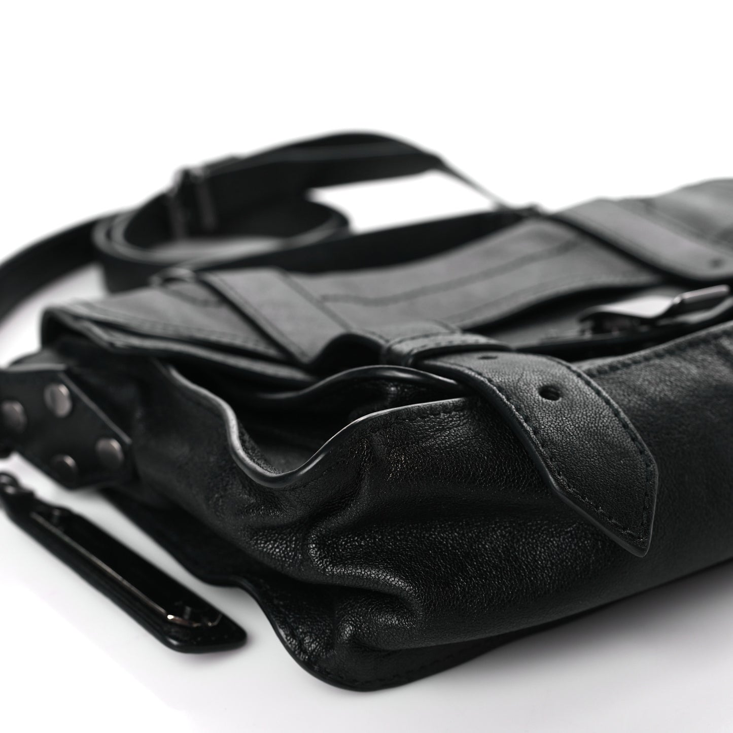 Lambskin Tiny PS1 Satchel Black