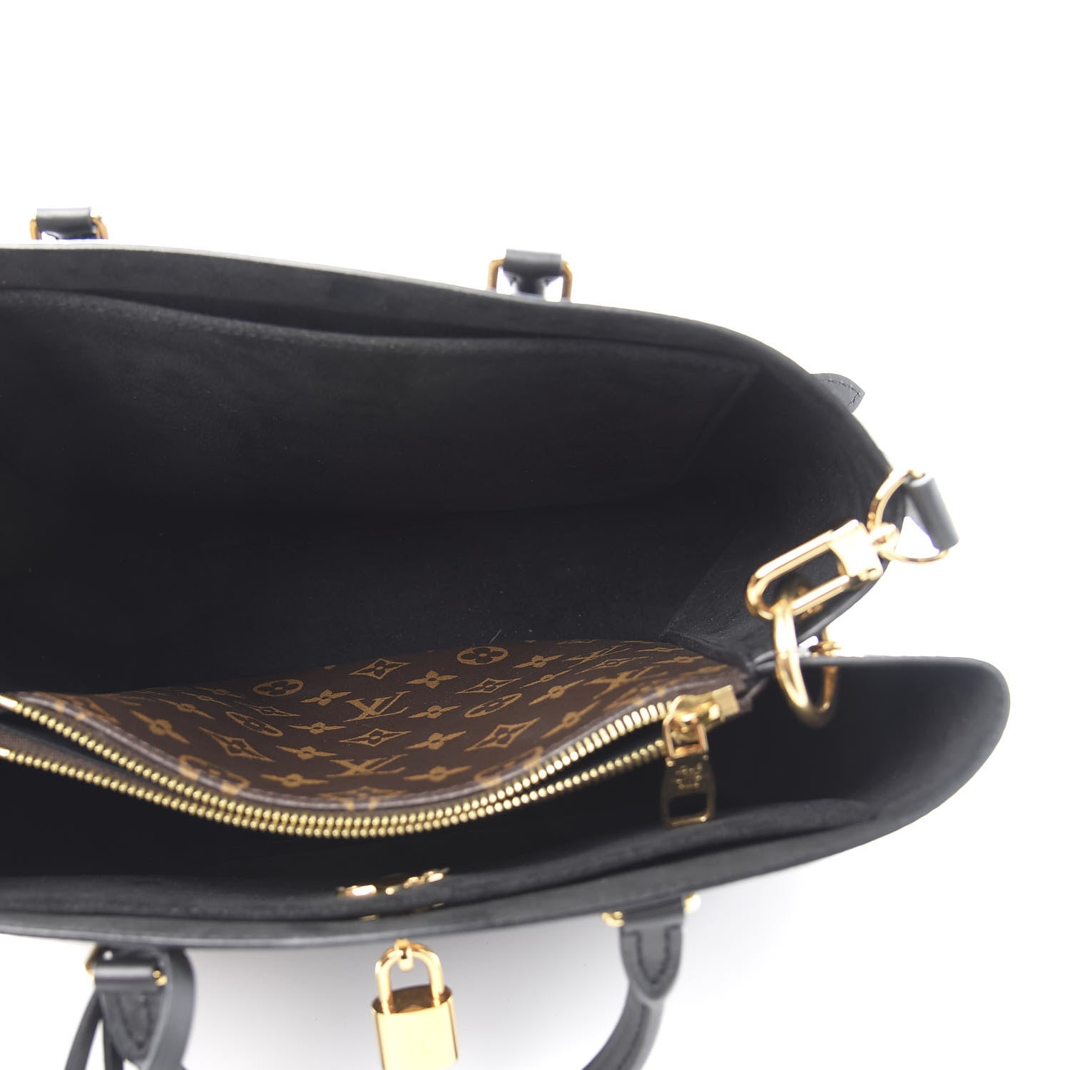 Louis Vuitton Monogram Flower Tote Black 5 of 11