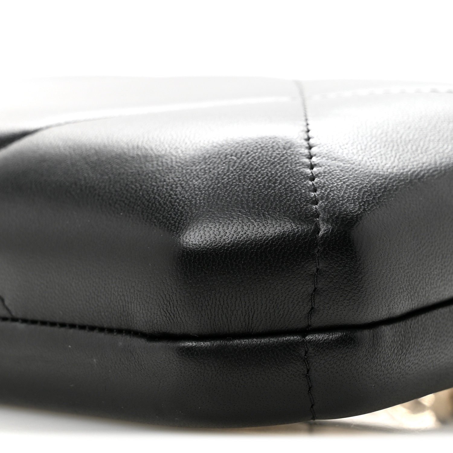 Chanel Lambskin Quilted Clutch With Chain Black 10 of 12
