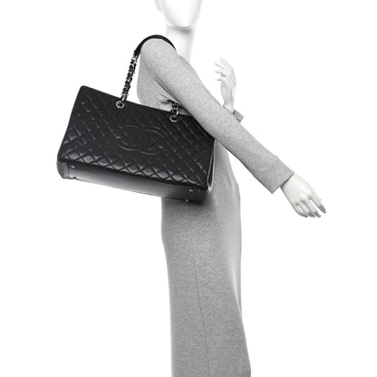 Chanel Caviar Quilted XL Grand Shopping Tote GST Black 2 of 10