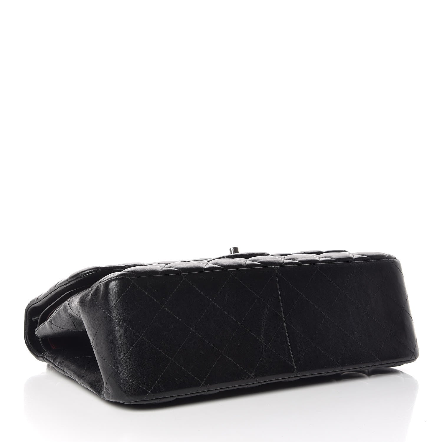 Chanel Lambskin Quilted Jumbo Double Flap Black 5 of 11