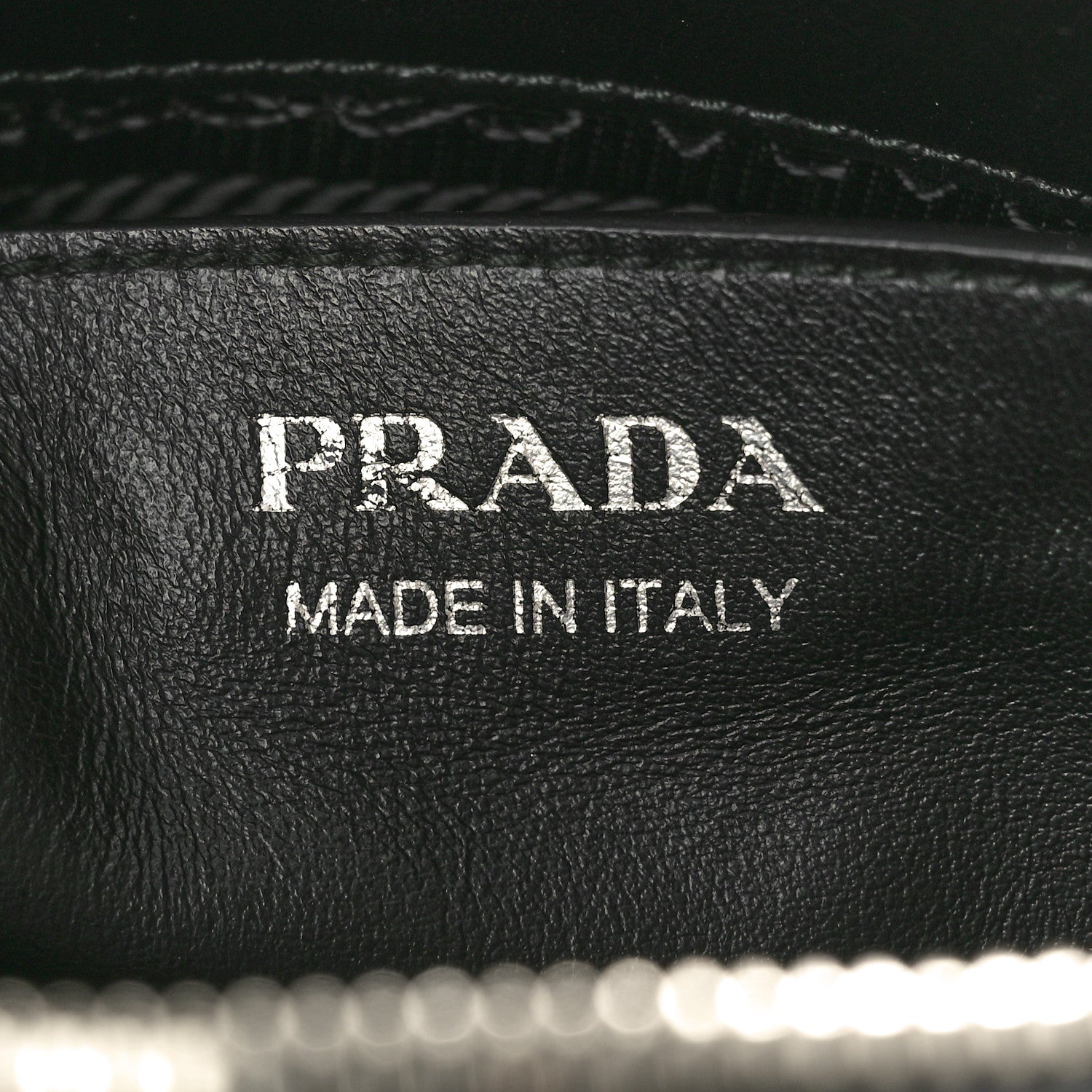 Prada Soft Calfskin Impunture Diagramme Camera Bag Black 6 of 10