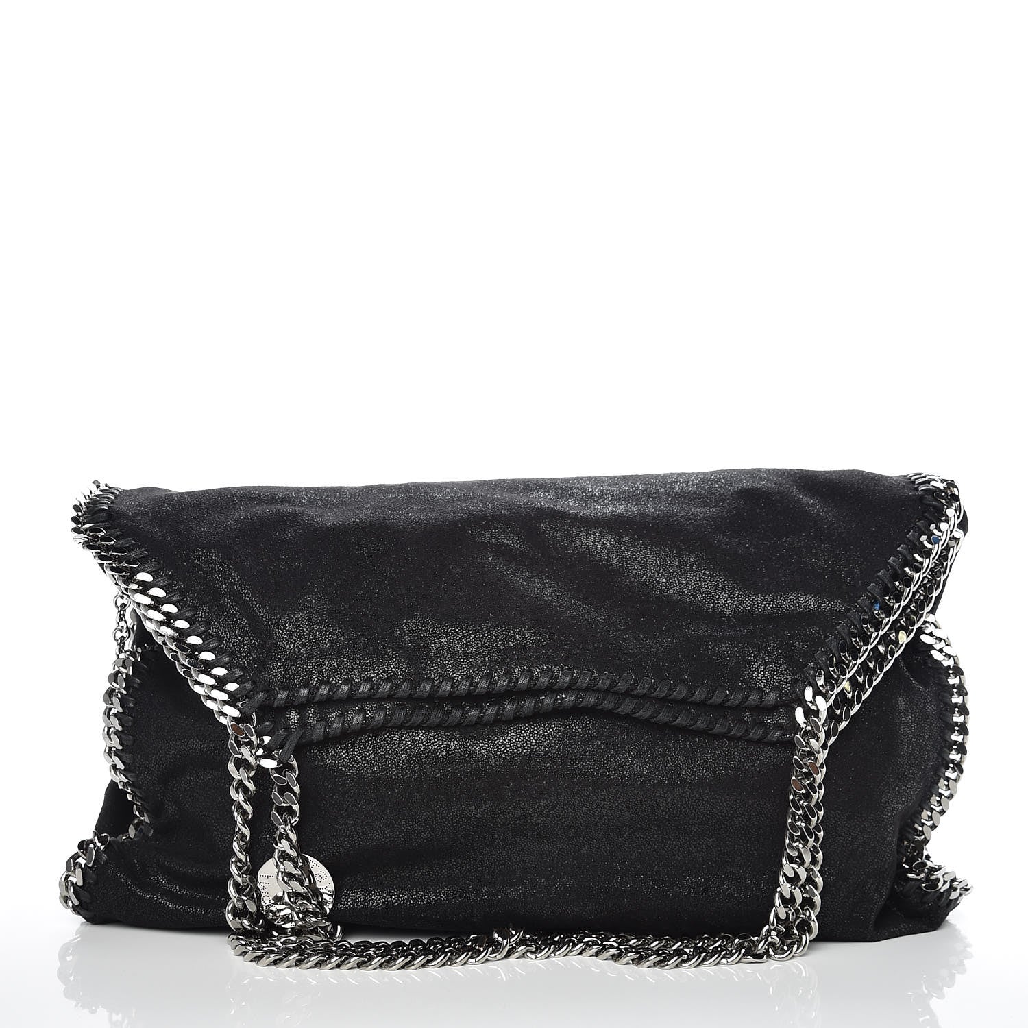 Stella McCartney Shaggy Deer Big Falabella Tote Black 3 of 10