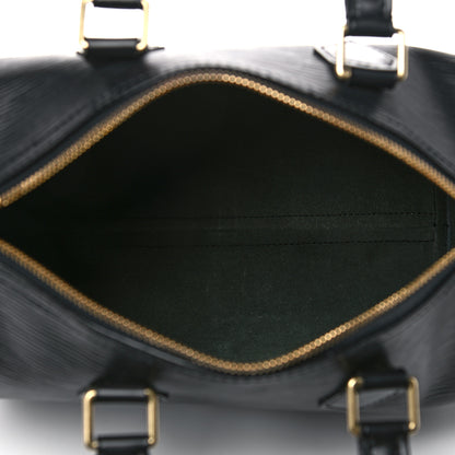 Louis Vuitton Epi Speedy 25 Black 5 of 17