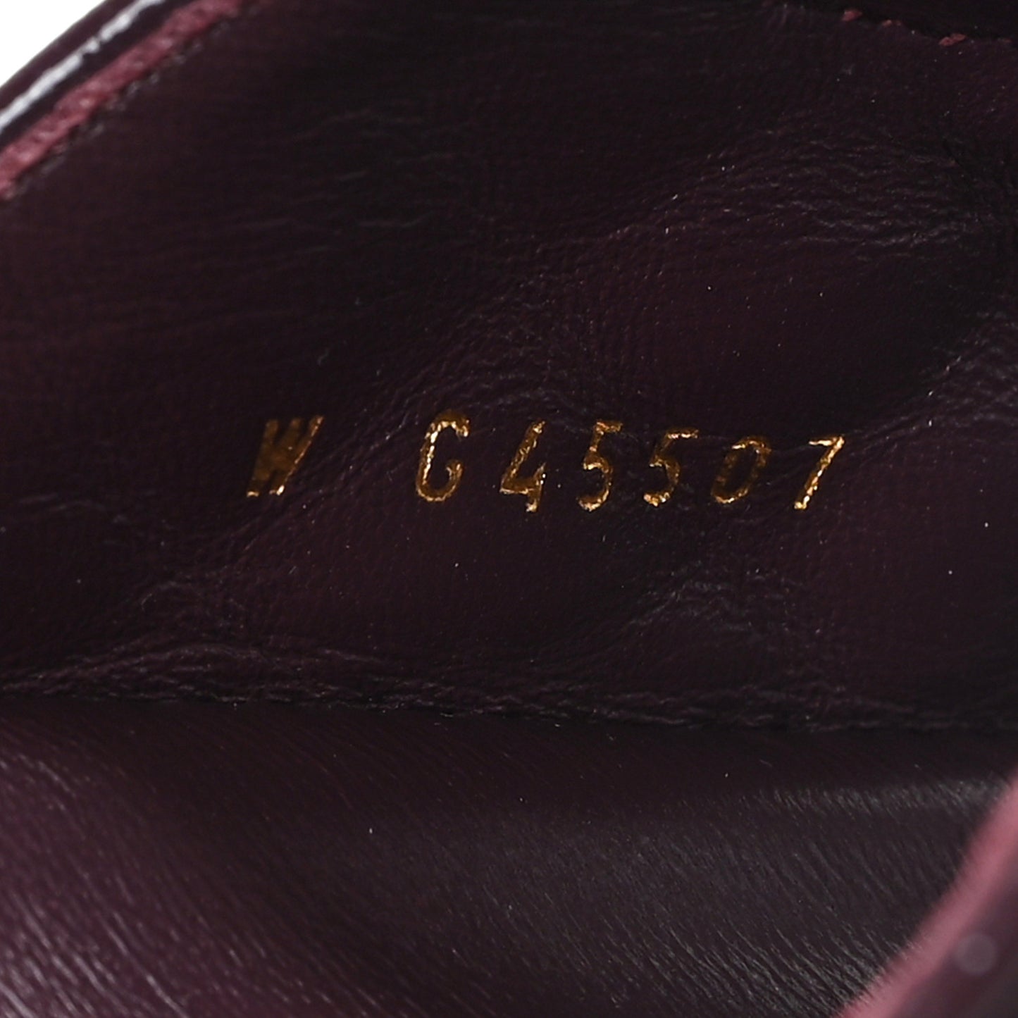 Shiny Calfskin Quilted Velcro Dad Pearl CC Slide Sandals 41 Burgundy