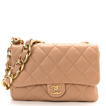 Chanel Lambskin Quilted Large CC Funky Town Flap Beige 1 of 10