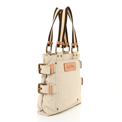 Louis Vuitton Toile Globe Shopper Cabas PM Red 3 of 10