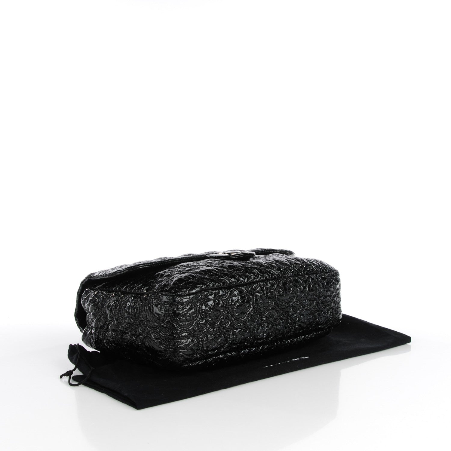 Chanel Vinyl Rock In Moscow Single Flap Black 4 of 7