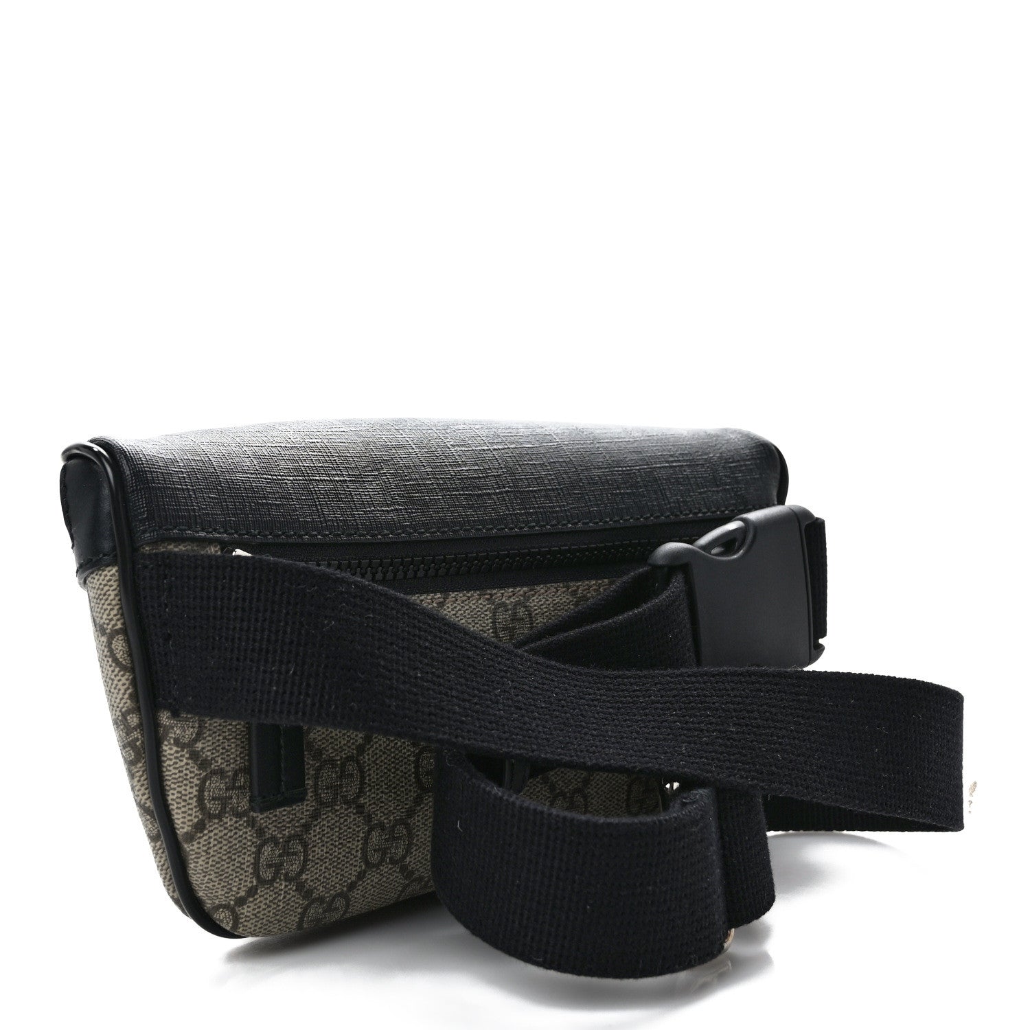 Gucci GG Supreme Monogram Belt Bag Black 3 of 12