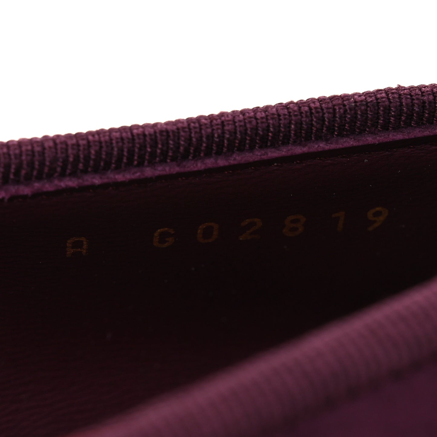 Suede Patent Calfskin Cap Toe CC Ballerina Flats 39.5 Burgundy