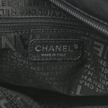 Chanel Lambskin Stitched Medium Ultimate Soft Tote Black 6 of 11