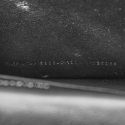 Balenciaga Patent Calfskin Lizard Embossed XS Sharp Top Handle Bag Black 6 of 9