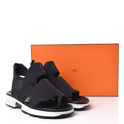Hermes Neoprene Mens Sandals 43 Black 8 of 8