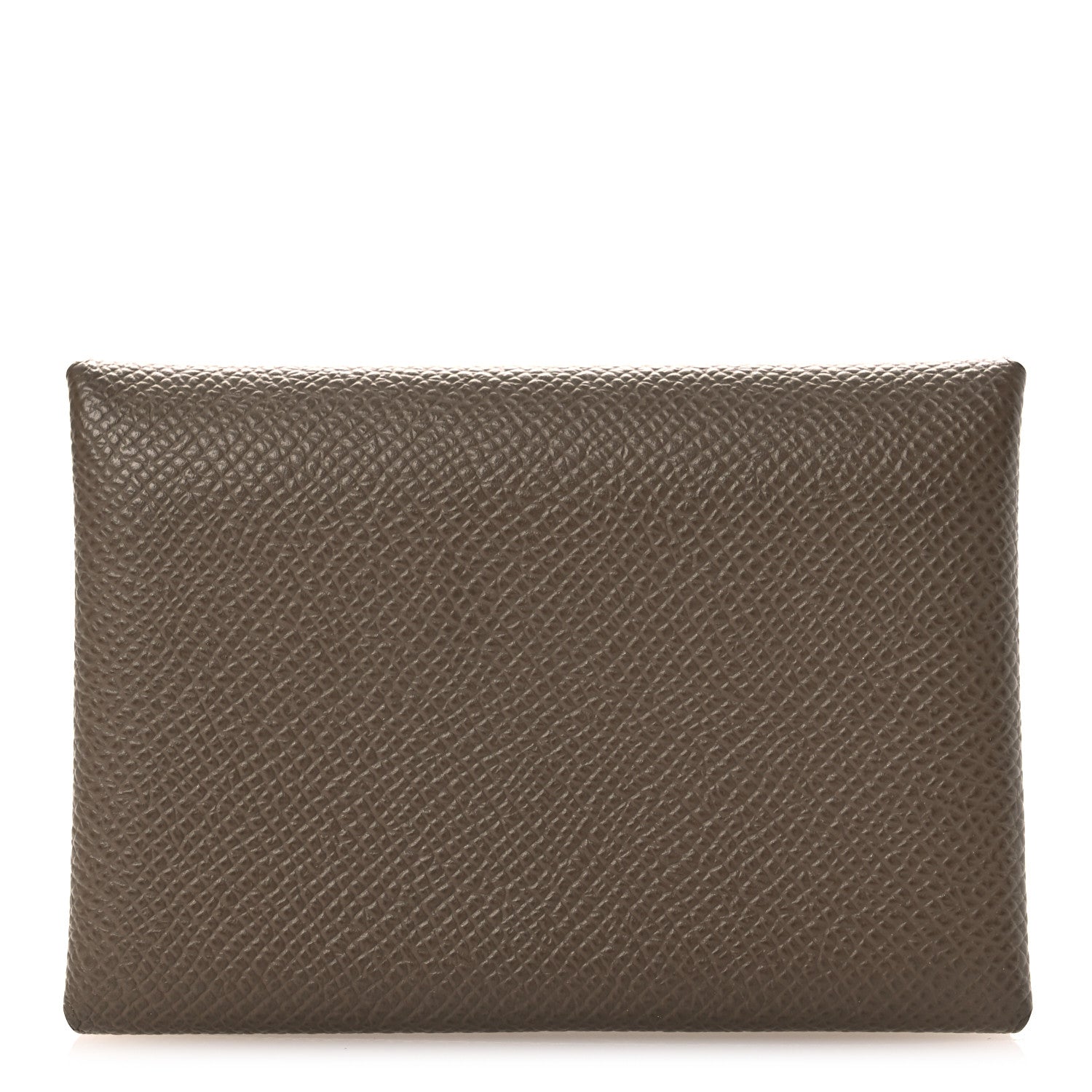 Hermes Epsom Calvi Duo Card Case Etoupe 1 of 9