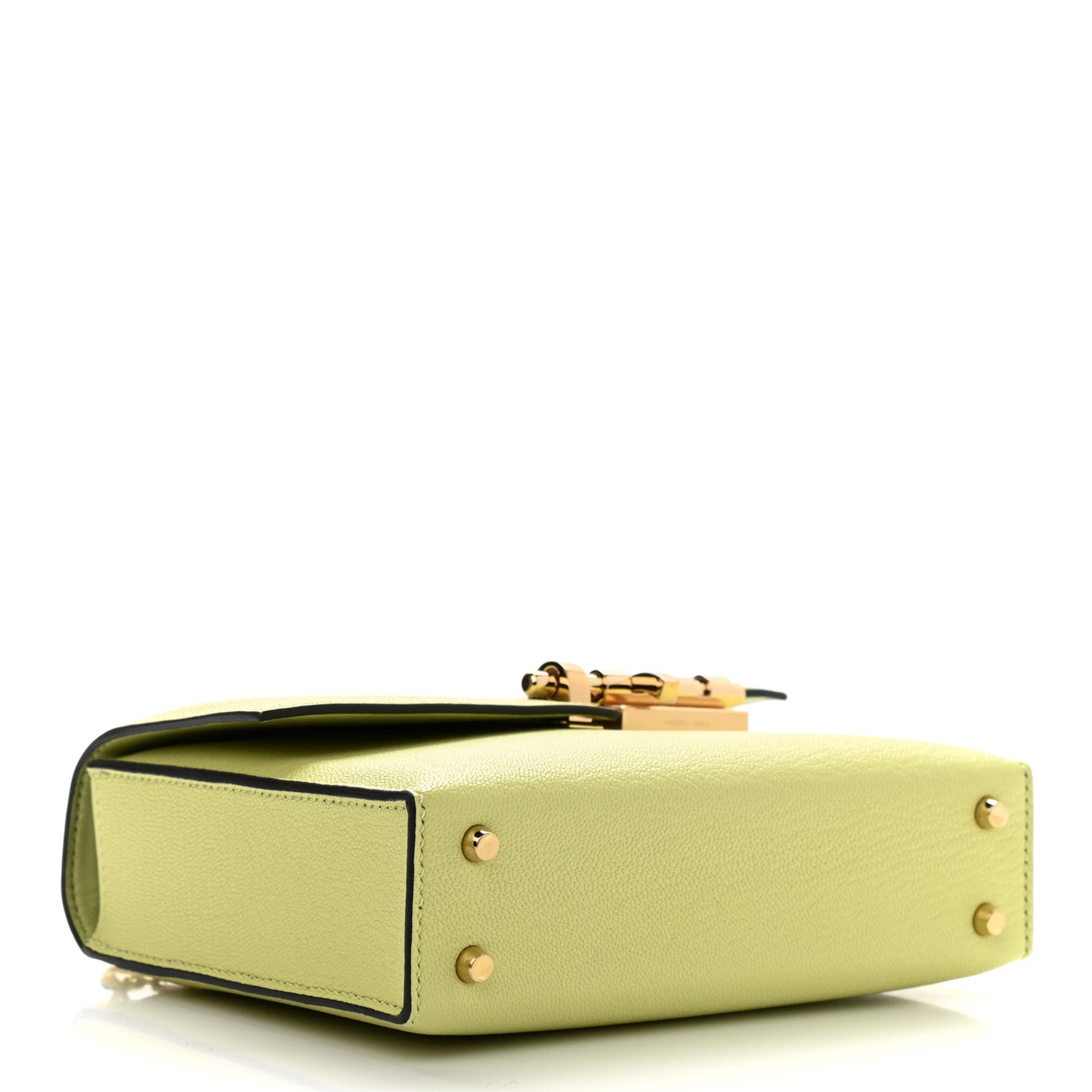 Chevre Mysore Mini Verrou Chaine Bag Jaune Bourgeon