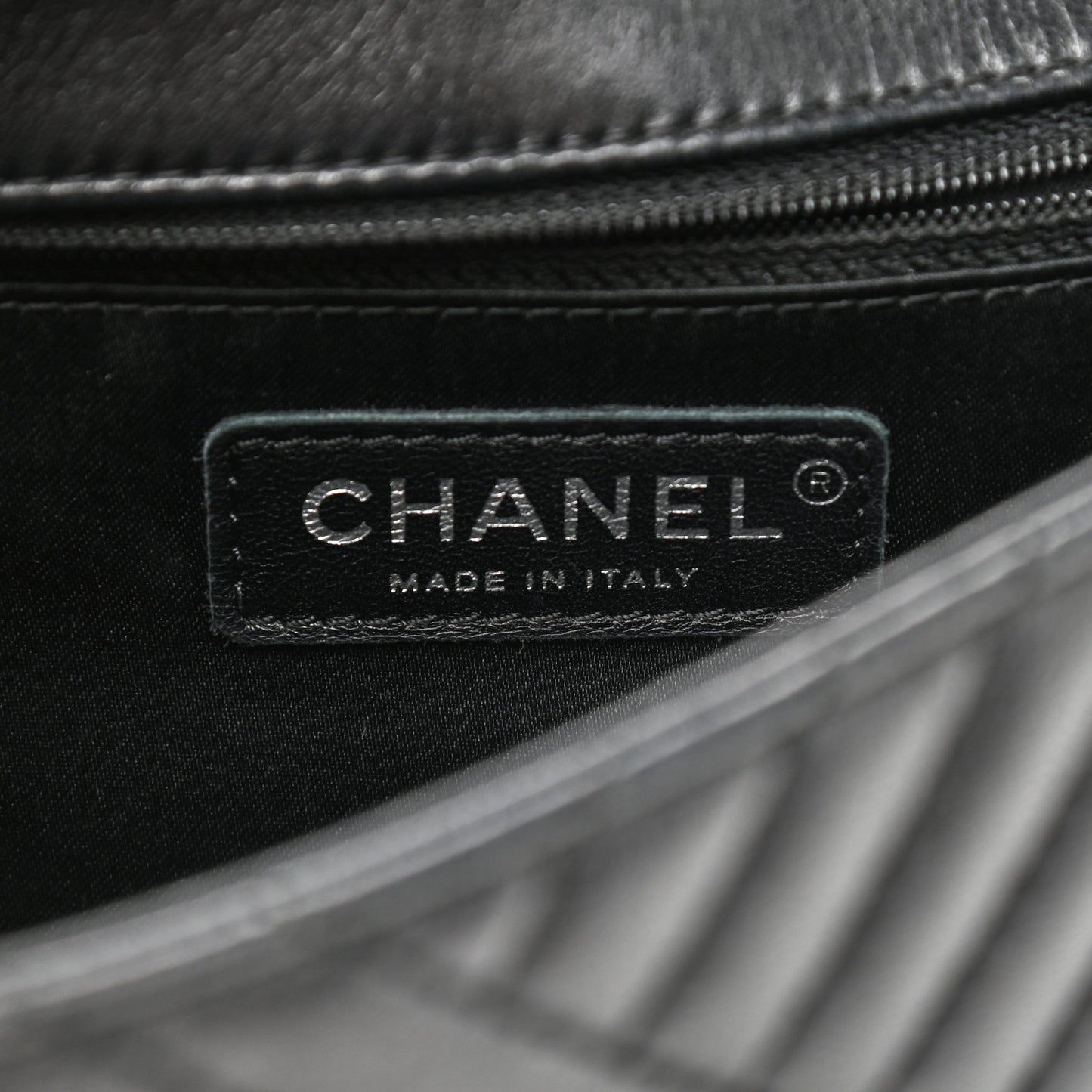 Lambskin Small CC Crossing Flap Black