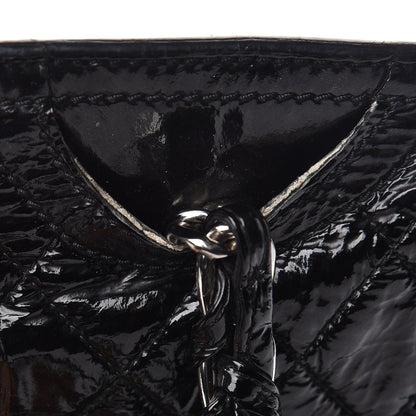 Chanel Patent Quilted Day Glo Flap Bag Black 13 of 17