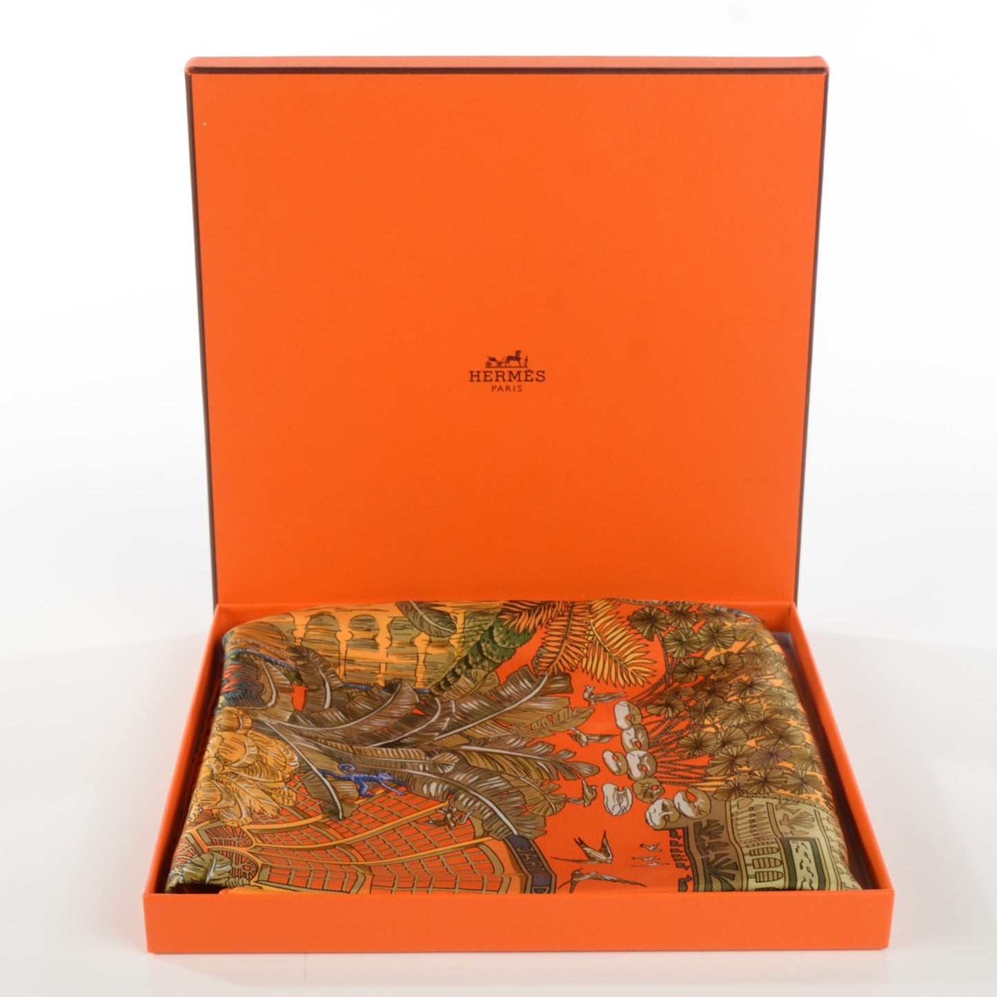 Silk Jardins D'Hiver Scarf 90