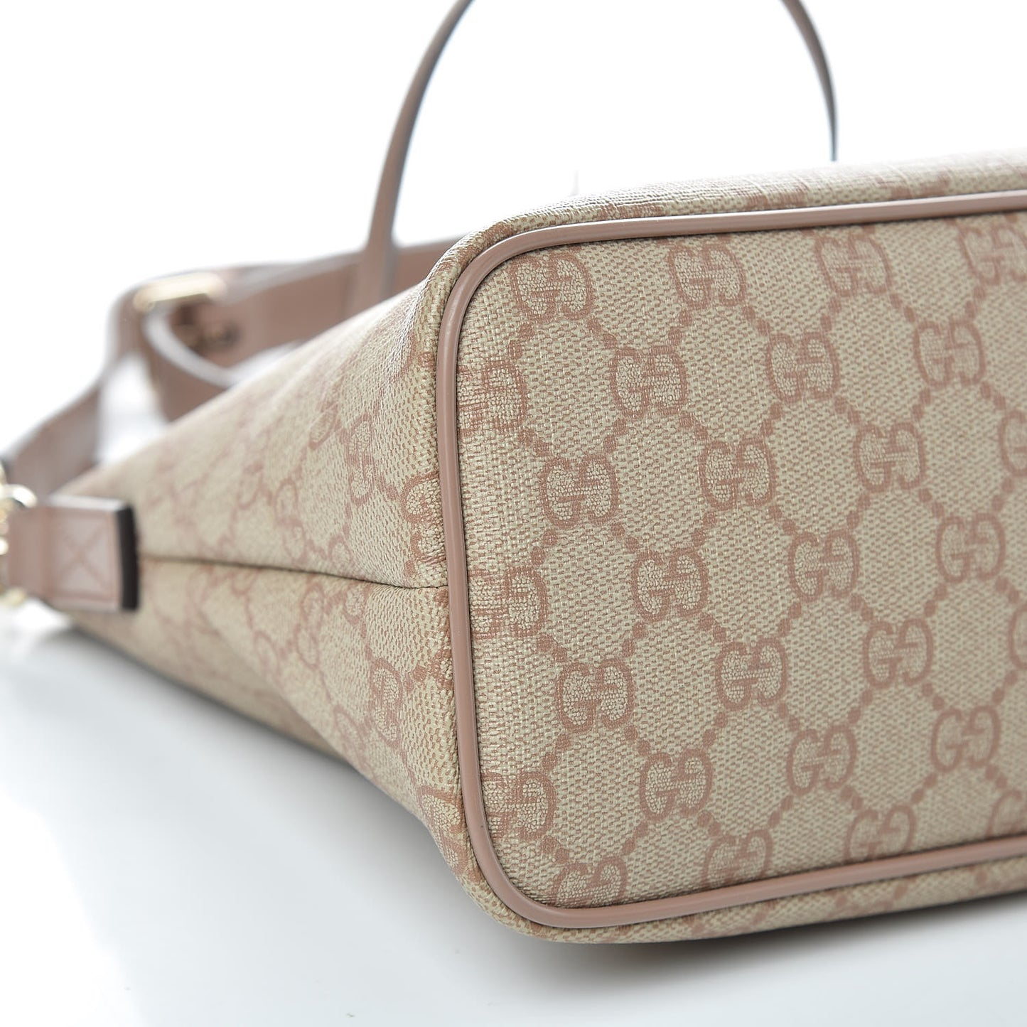 GG Supreme Monogram Small Zippered Tote Pink