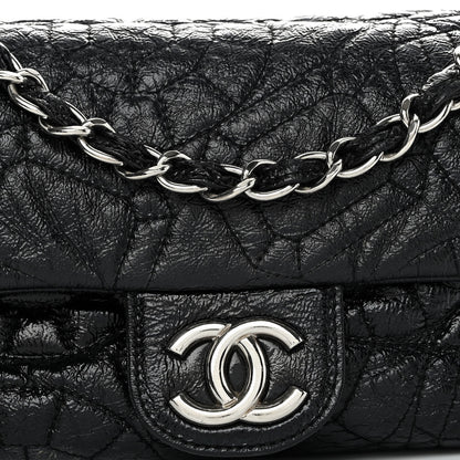 Chanel Vinyl Small Graphic Edge Flap Black 7 of 9
