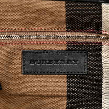 Burberry Grainy Calfskin House Check Medium Maidstone Black 6 of 13
