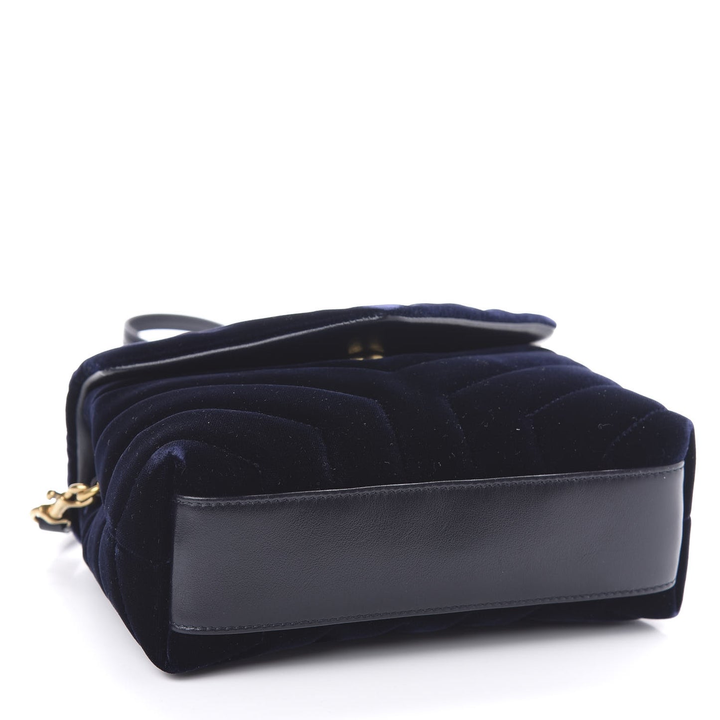 Velvet Y Quilted Monogram Toy Loulou Crossbody Navy