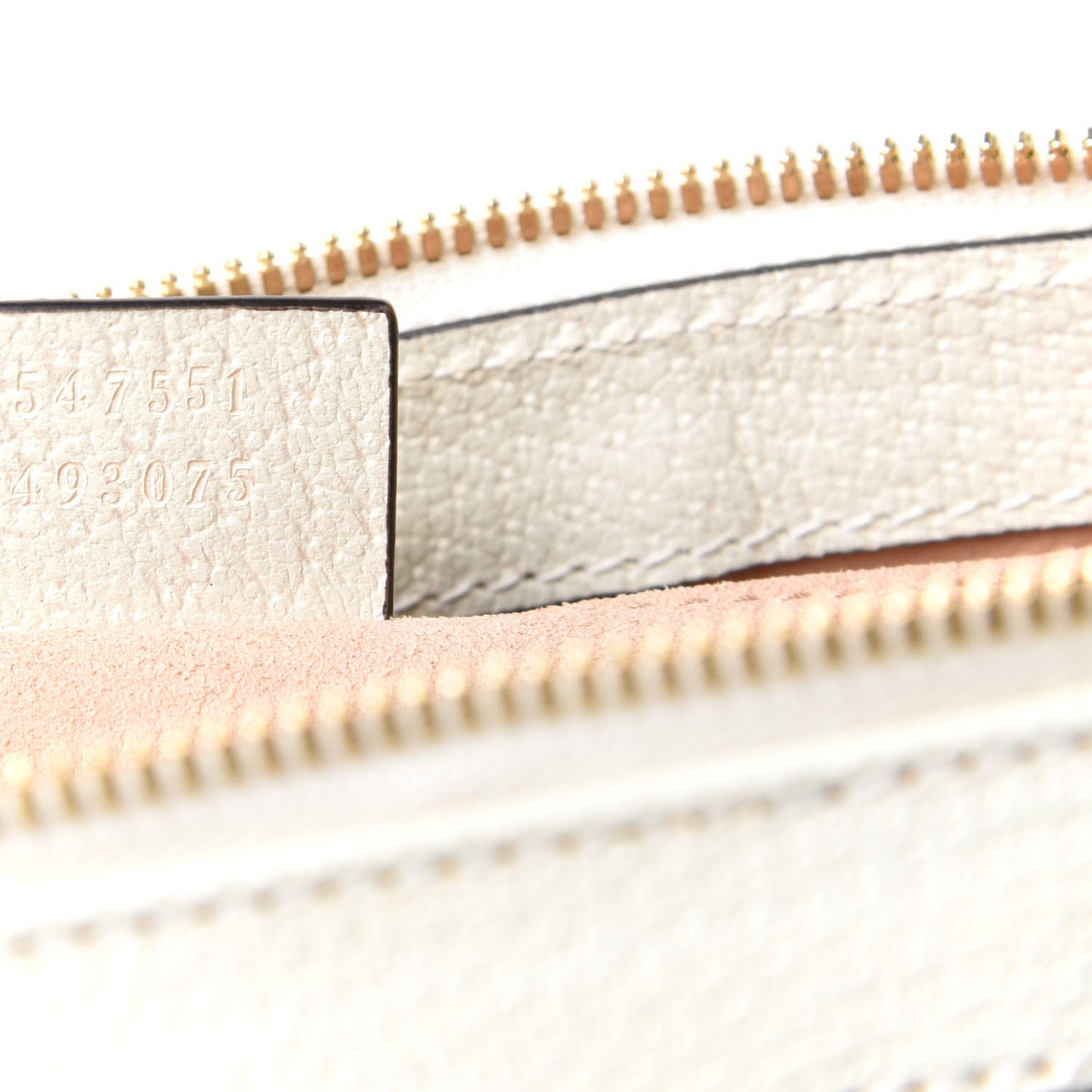 Textured Calfskin Web Small Ophidia Tote Bag Mystic White