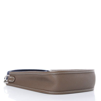 Hermes Taurillon Clemence Amazone Evelyne TPM Etoupe Bleu Indigo 4 of 11