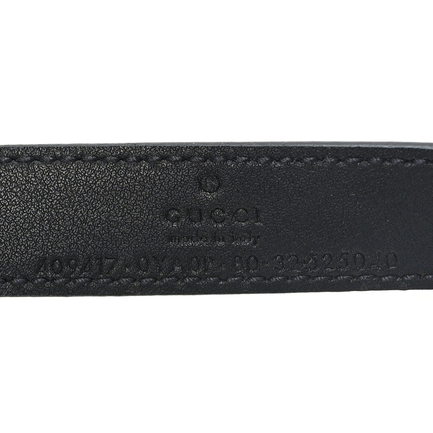 Calfskin Double G 20mm Belt 80 32 Black