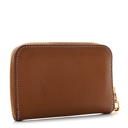 Hermes Evercolor Zipengo Chaine d'Ancre Compact Card Holder Gold 3 of 8