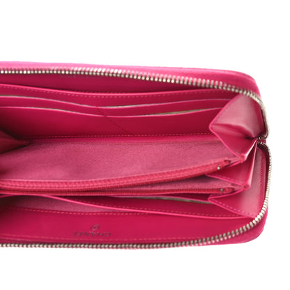 Chanel Caviar Quilted Large Gusset Zip Around Wallet Pink 5 of 10