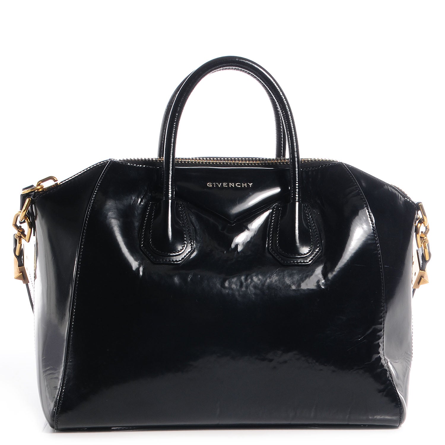 Givenchy Patent Calfskin Medium Antigona Black 1 of 11
