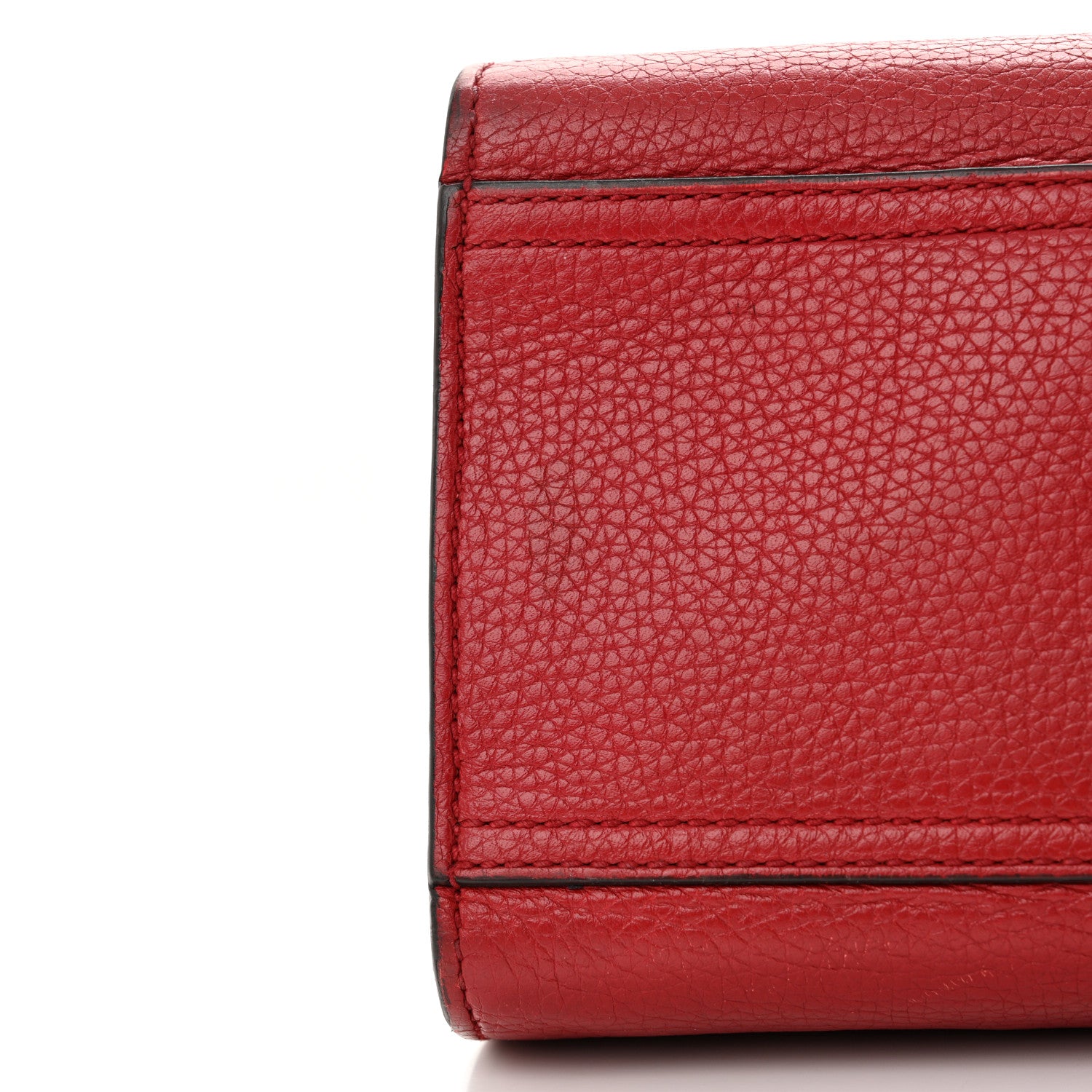 Gucci Calfskin Small GG Marmont Top Handle Bag Vulcanic Red 11 of 13