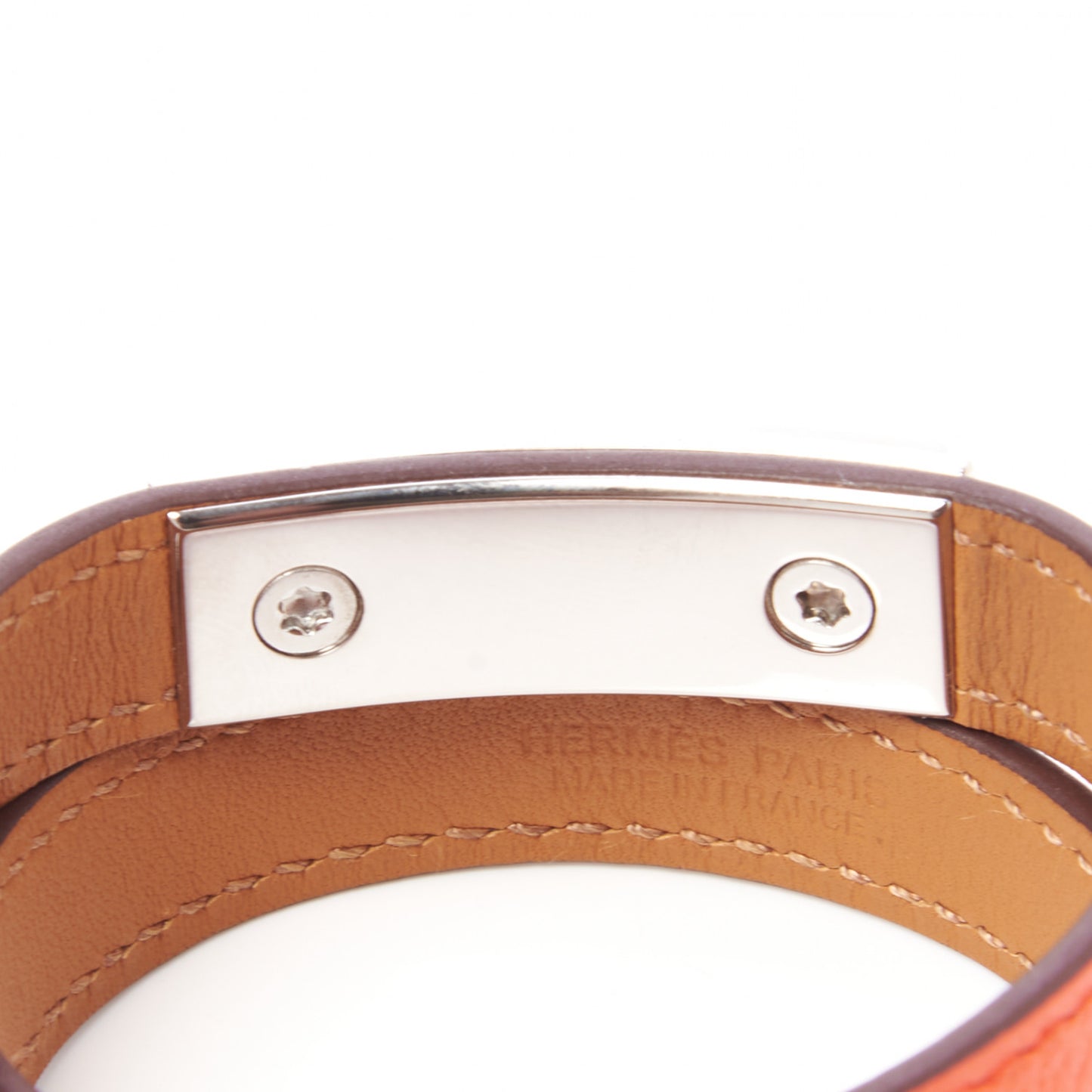 Epsom Rivale Double Tour Bracelet S Orange Poppy