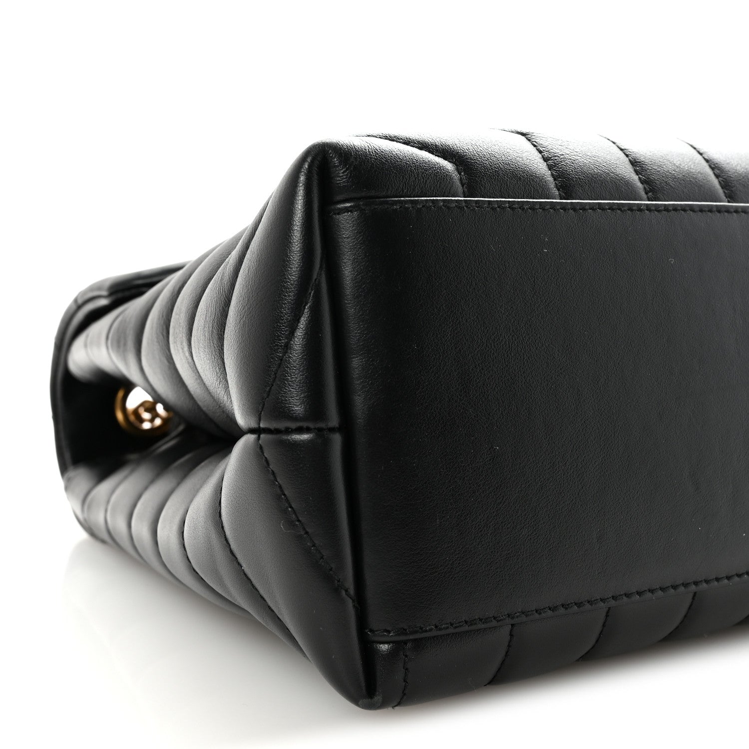 Saint Laurent Calfskin Y Quilted Monogram Medium Loulou Chain Satchel Black 8 of 9