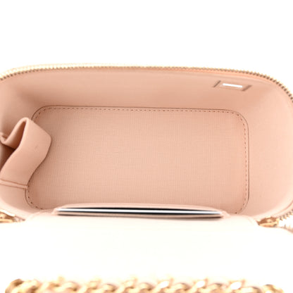Chanel Caviar Quilted Small Vanity Case With Chain Light Beige 5 of 13