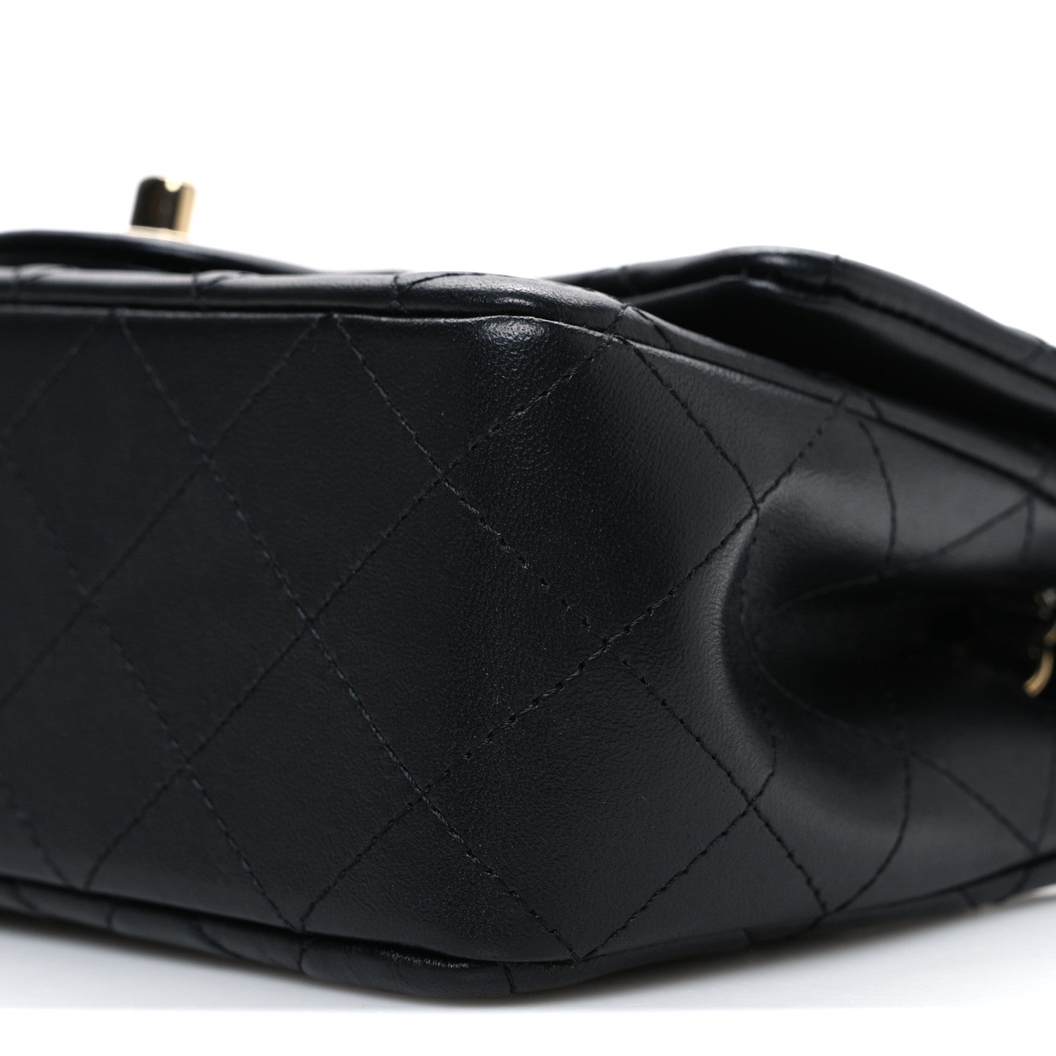 Chanel Lambskin Quilted Mini Rectangular Flap Black 10 of 11