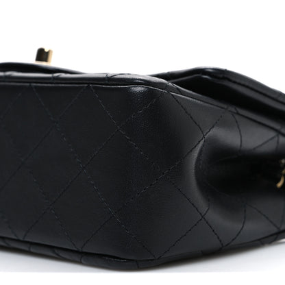 Chanel Lambskin Quilted Mini Rectangular Flap Black 10 of 11