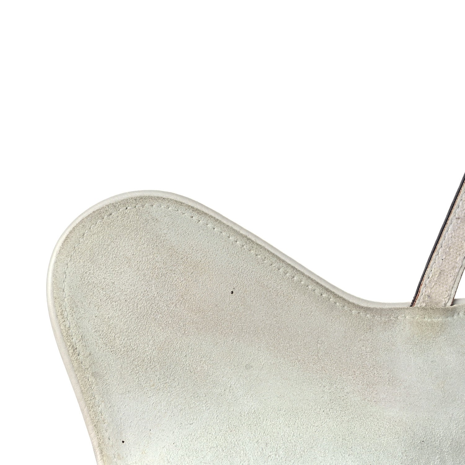 Christian Dior Calfskin Saddle Bag White 10 of 12