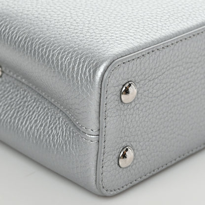 Louis Vuitton Taurillon Lizard Flower Chain Capucines Mini Silver 6 of 9