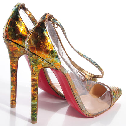 Christian Louboutin Python Bis Un Bout 120 Pumps 39.5 Multicolor 4 of 7