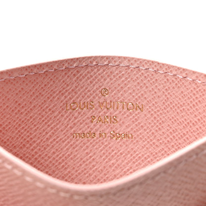 Louis Vuitton Damier Azur Daily Card Holder Rose Ballerine 6 of 6
