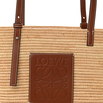 Loewe Raffia Small Square Basket Tote Bag Natural Tan 8 of 10