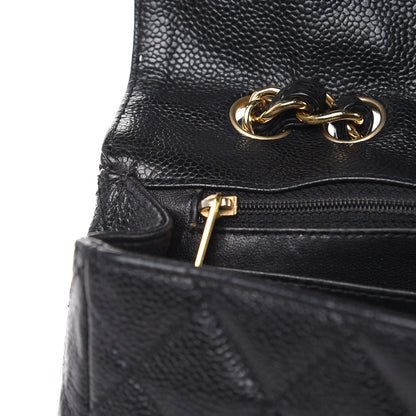 Chanel Caviar Quilted Jumbo Single Flap Black 14 of 18