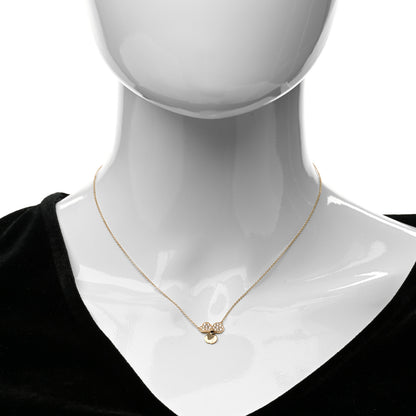 Tiffany 18K Rose Gold Diamond Paper Flowers Pendant Necklace 2 of 6